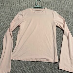 baby pink long sleeve shirt
